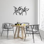 Wallity Felicita S Accesorio Decorativo de Pared de Metal Negro